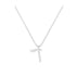 Daled - Hebrew Alef-Bet letter diamond Necklace - D letter
